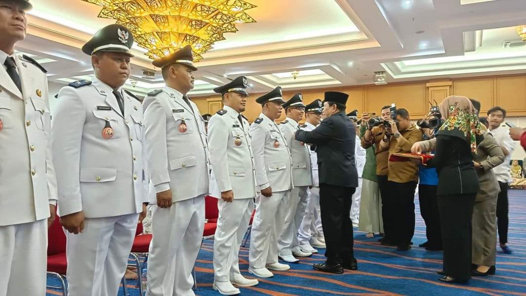 58 Kepala Desa Resmi Dilantik Bupati Sukiman Tekan Kades Ikut Berperan